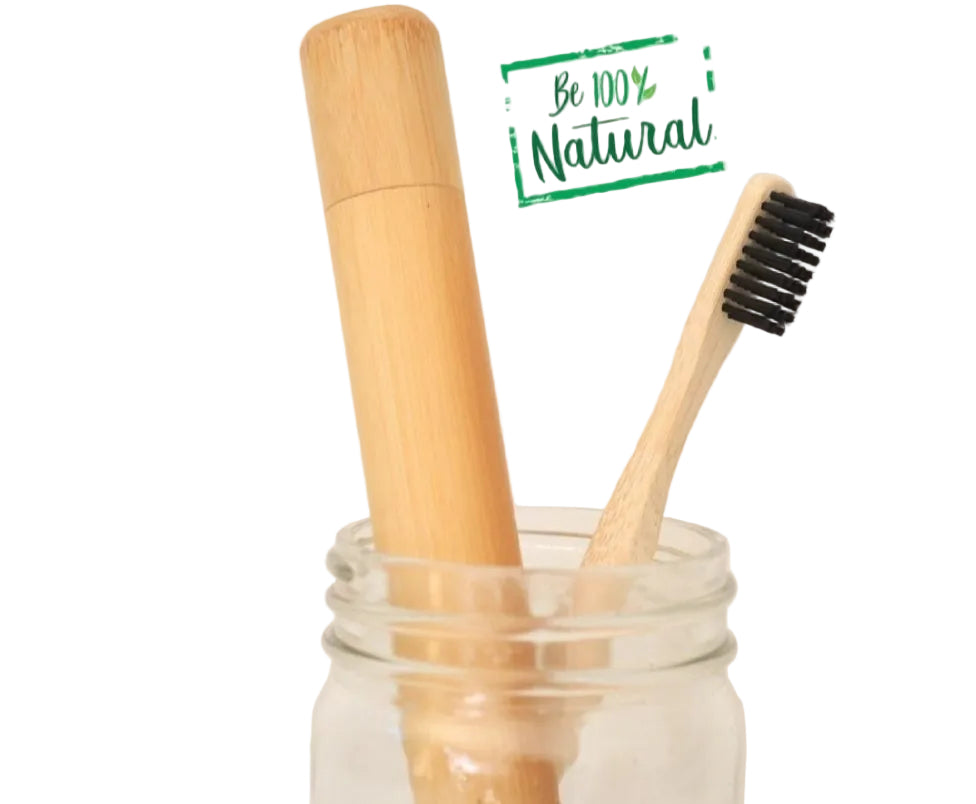 Bamboo Toothbrush and case SET 2 Pcs.