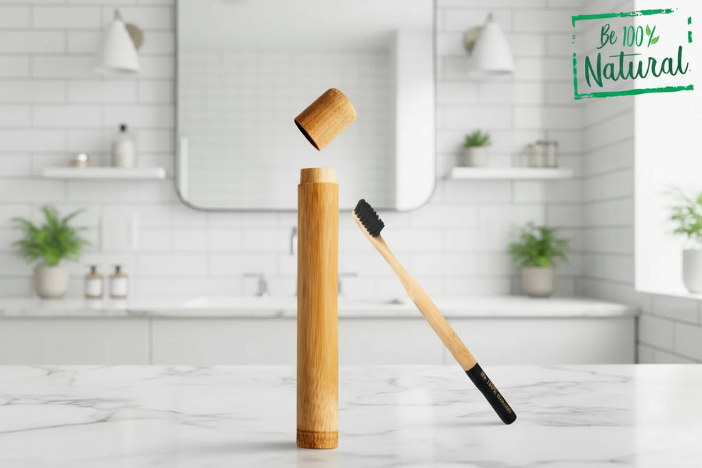 Bamboo Toothbrush and case SET 2 Pcs.
