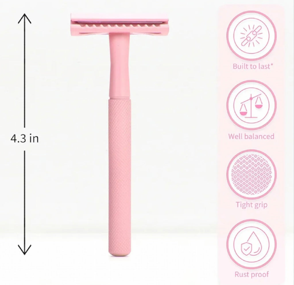 Stainless steel colorful razor