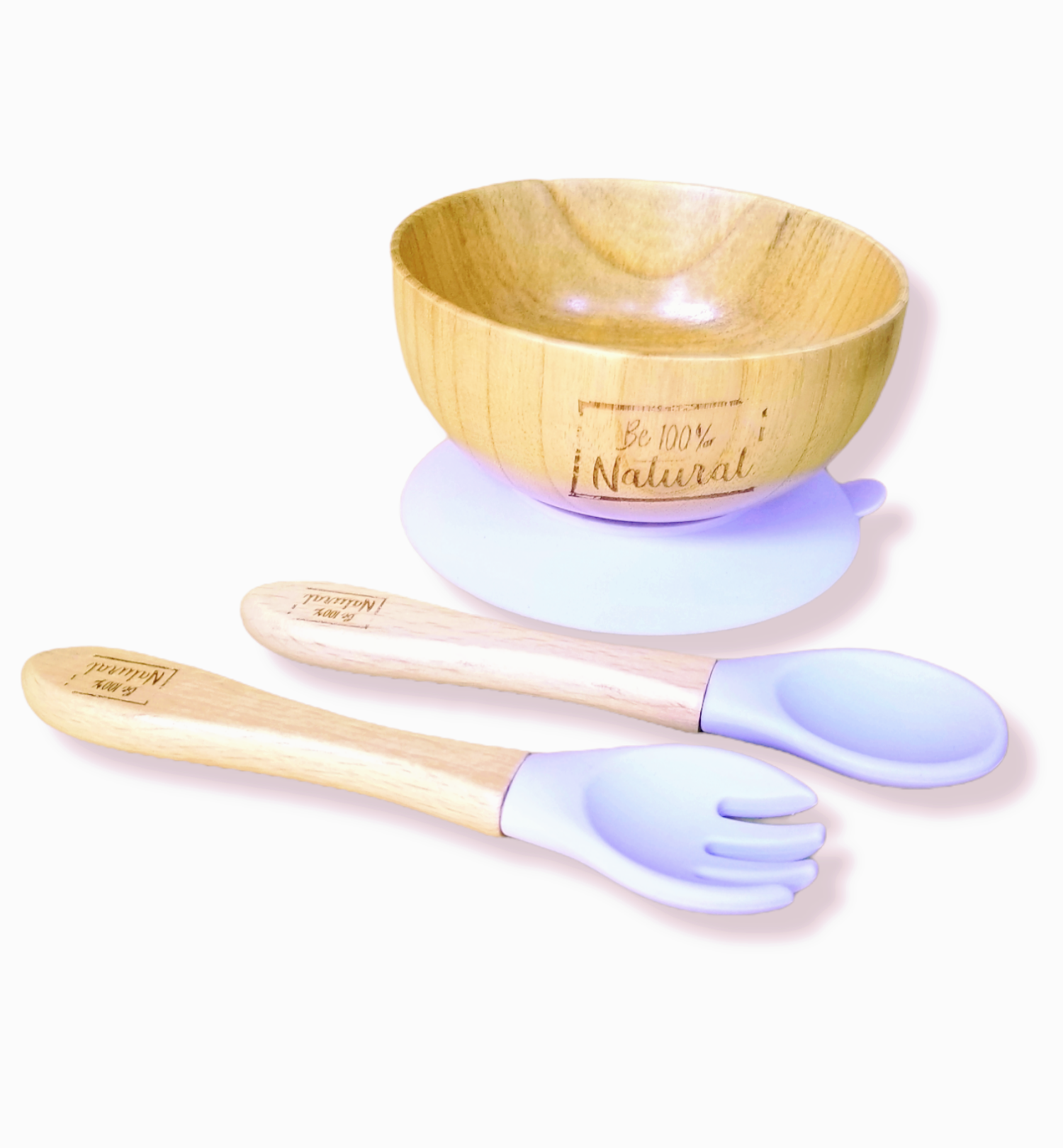 Bamboo baby & toodler set (3 pcs.) Ecofriendly and antimicrobial materials, excellent option for babies and toddlers.